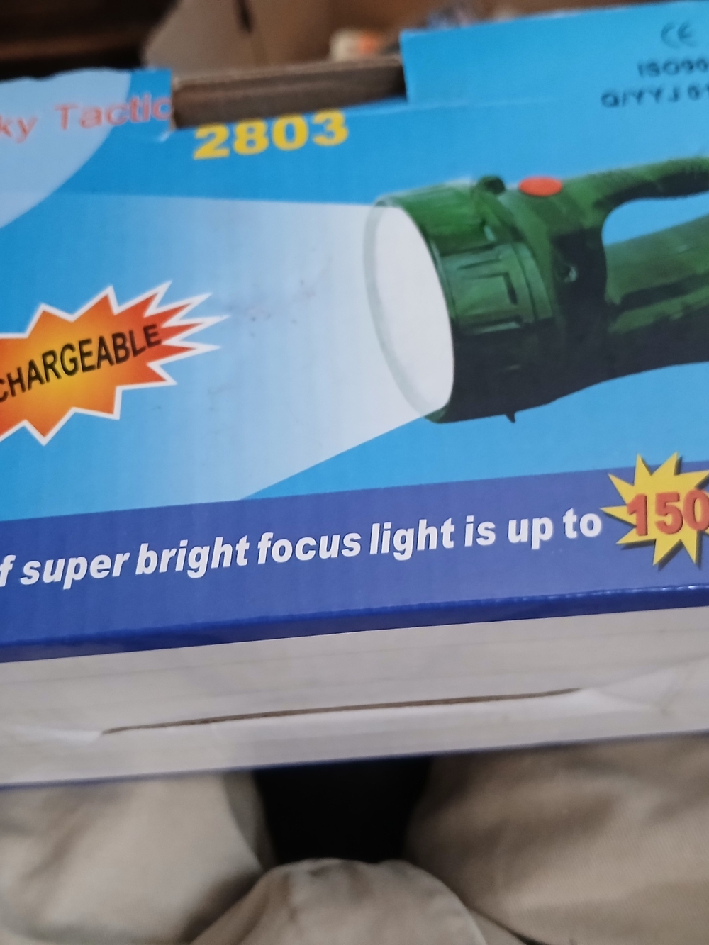 Rechargeable Green Handheld Focus Light Emergency